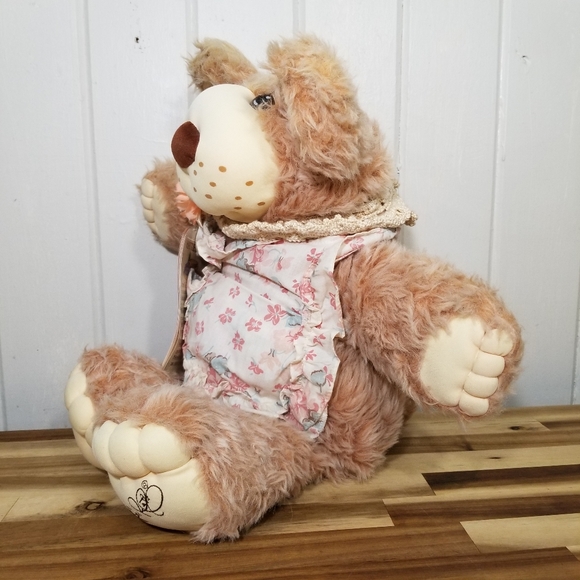 VTG 1985 Xavier Roberts 22" Hattie Furskin Plush Teddy Bear Stuffed Animal Toy - Picture 2 of 12